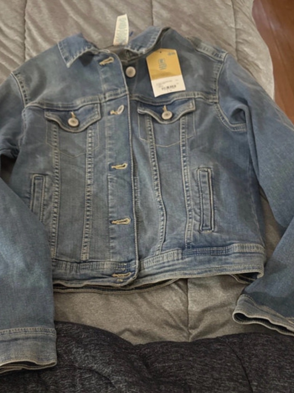 Kids Denim Jean Jacket - Light Blue
